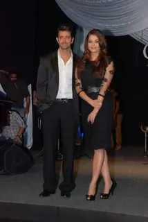 Hrithik Roshan and Aishwarya Rai at Guzaarish music launch