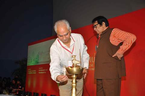 Manoj Kumar and Ramesh Sippy at Inauguration Of 12th MAMI Festival in Mumbai