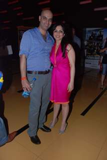 Abbas and Pakhi Tyrewala at Jhootha Hi Sahi special screening at Cinemax