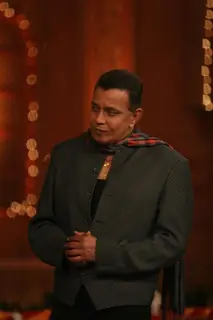 Mithun Chakraborty on the sets of Colors Diwali show