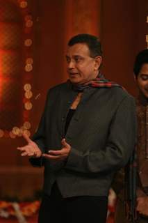 Mithun Chakraborty on the sets of Colors Diwali show