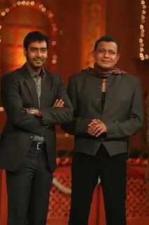 Ajay Devgan and Mithun on the sets of Colors Diwali show