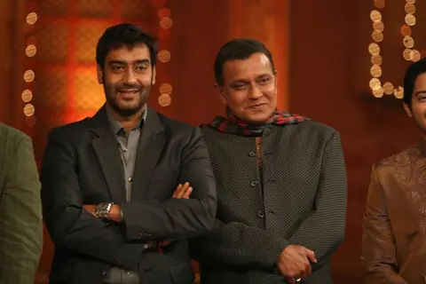 Ajay Devgan and Mithun on the sets of Colors Diwali show