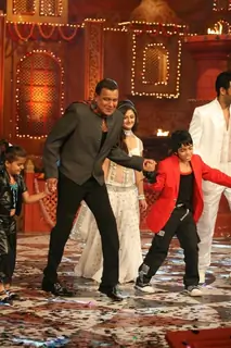 Mithun Chakraborty on the sets of Colors Diwali show