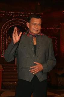Mithun Chakraborty on the sets of Colors Diwali show