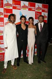 Deepika Padukone and Siddharth Mallya grace the Kingfisher Calender event at the Tulip Star, Mumbai