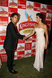 Deepika Padukone and Siddharth Mallya grace the Kingfisher Calender event at the Tulip Star, Mumbai