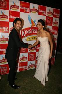 Deepika Padukone and Siddharth Mallya grace the Kingfisher Calender event at the Tulip Star, Mumbai