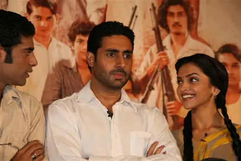 Abhishek and Deepika at Audio release of 'Khelein Hum Jee Jaan Sey'
