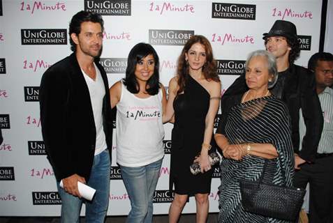 Hrithik Roshan, Waheeda Rehman and Suzzane Khan at Namrata Gujral's 1 A Minute film on breast cancer