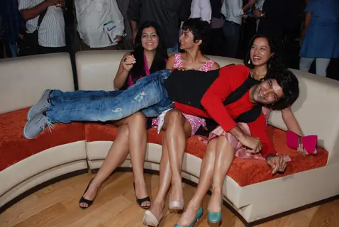 Gul Panag in a playful mood at Prakash Jha's Turning 30 film launch at Novotel