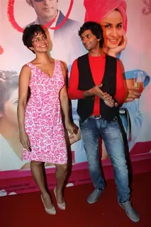 Gul Panag in a playful mood at Prakash Jha's Turning 30 film launch at Novotel