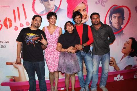 Gul Panag in a playful mood at Prakash Jha's Turning 30 film launch at Novotel