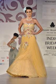 Model Walks for designers Arjun and Anjalee Kapoor at Aamby Valley India Bridal Week day 2