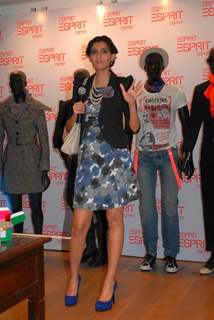 Sonam Kapoor at Esprit store in Bandra