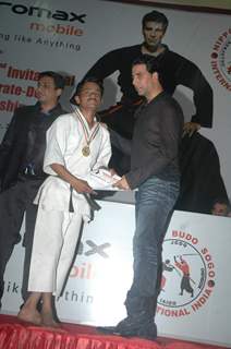 Akshay Kumar at Karate championships final at Andheri Sports Complex