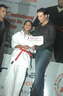 Akshay Kumar at Karate championships final at Andheri Sports Complex