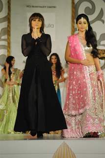 Models walk for designer Neeta Lulla at Aamby Valley India Bridal Week day 2