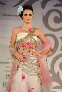 Models walk the ramp at Aamby Valley India Bridal Week day 2