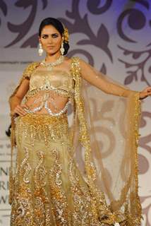 Models walk the ramp at Aamby Valley India Bridal Week day 2