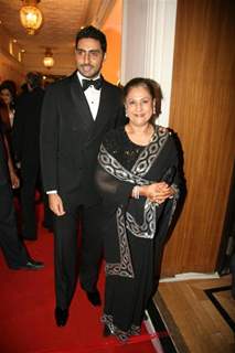 Abhishek and Jaya Bachchan at 'Hello! Hall Of Fame' Awards