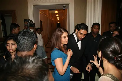 Abhishek and Aishwarya Rai Bachchan at 'Hello! Hall Of Fame' Awards