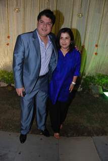 Farah Khan and Sajid Khan at Vivek Oberoi's wedding reception at ITC Grand Maratha