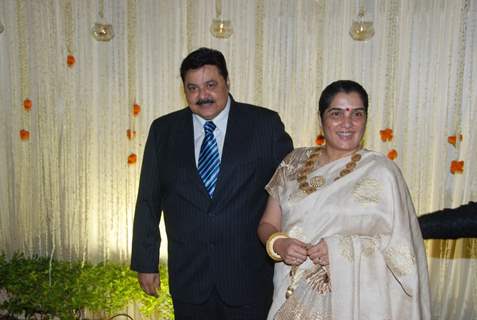 Satish Shah at Vivek Oberoi's wedding reception at ITC Grand Maratha