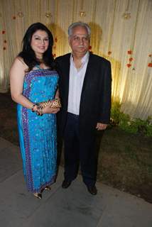 Ramesh Sippy and Kiran Juneja at Vivek Oberoi's wedding reception at ITC Grand Maratha