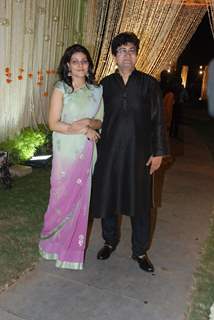 Guest at Vivek Oberoi's wedding reception at ITC Grand Maratha