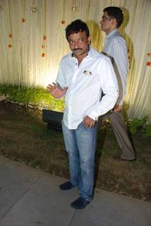 Ram Gopal Varma at Vivek Oberoi's wedding reception at ITC Grand Maratha