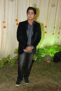 Siddharth Narayan at Vivek Oberoi's wedding reception at ITC Grand Maratha