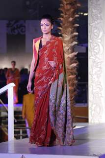 Model Walks for fashion designer Abhishek Dutta at Aamby Valley Indian Bridal Week day 4