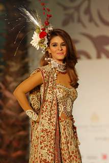 Neelam Kothari Walks for fashion designer Riyaz Ganji at Aamby Valley Indian Bridal Week day 4