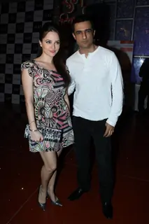 Sanjay Suri and Hazel Crowney at Music launch of 'A Flat'