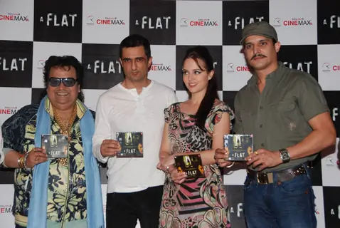 Music launch of A Flat with Bappi Lahiri, Sanjay Suri, Hazel and  Jimmy Shergill at Cinemax