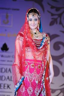 Tulip Joshi walks the ramp at Aamby Valley Indian Bridal Week day 5