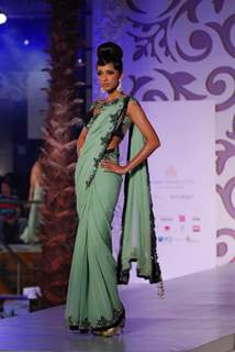 Model Walks for designer jaya misra at Aamby Valley Indian Bridal Week day 5