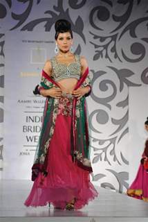 Models walks the ramp at Aamby Valley Indian Bridal Week day 5