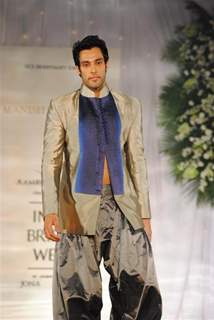 Model Walks for fashion designer Manish Malhotra at Aamby Valley Indian Bridal Week day 5