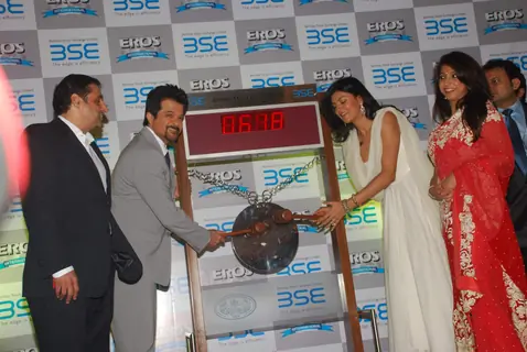 Anil Kapoor and Sushmita Sen at 'No problem' mahurat at BSE