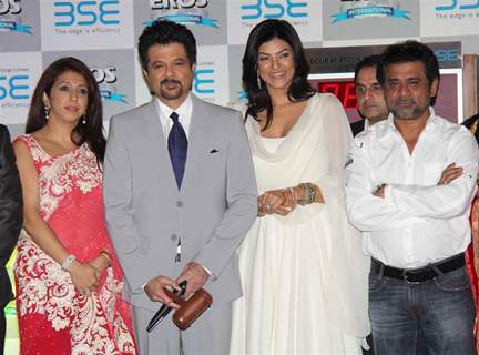 Anil Kapoor and Sushmita Sen at 'No problem' mahurat at BSE