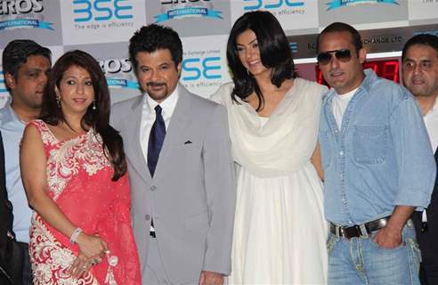 Anil Kapoor, Akshay Khanna and Sushmita Sen at 'No problem' mahurat at BSE