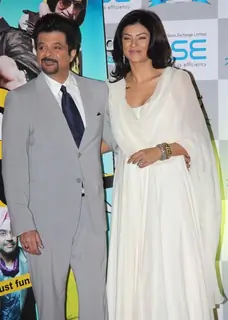 Anil Kapoor and Sushmita Sen at 'No problem' mahurat at BSE