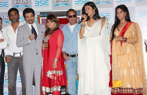 Cast at 'No problem' mahurat at BSE