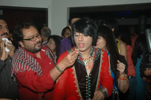 Guest at designer Rohit Verma's birthday bash at Twist