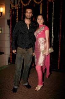 Sanjeeda Shaikh and Aamir Ali Malik graces Ekta Kapoor's Diwali bash