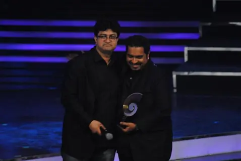 Shankar Mahadevan and Prasoon Joshi in Global Indian Music Awards at Yash Raj Studios
