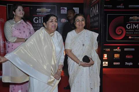 Lata Mangeshkar at Global Indian Music Awards on Wednesday night at Yash Raj Studios