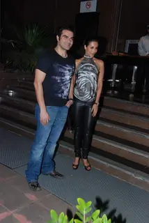 Arbaaz Khan and wife Malaika Arora Khan at Baba Dewan's birthday bash, Taj Land's End